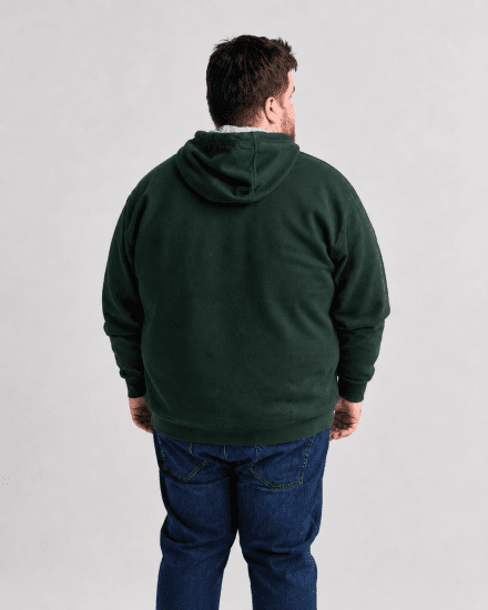 Motley Denim Copenhagen Hoodie Racing Green - Mikiny & mikiny bez kapucne - Mikiny & Mikiny s Kapucňou 2XL-12XL
