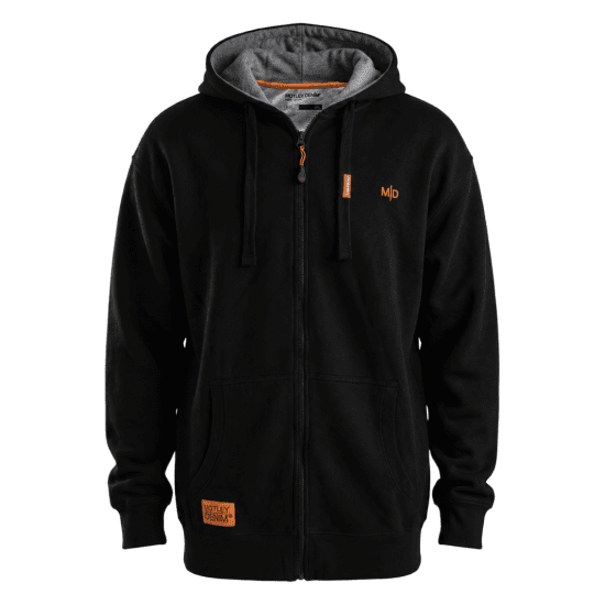 Motley Denim Copenhagen Hoodie Black - Mikiny & mikiny bez kapucne - Mikiny & Mikiny s Kapucňou 2XL-12XL
