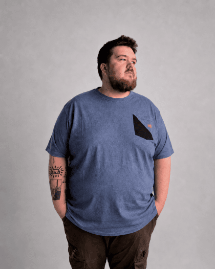 Motley Denim Milan Tričko Svetlé indigo - Tričká - Nadrozmerné tričká - 2XL-14XL