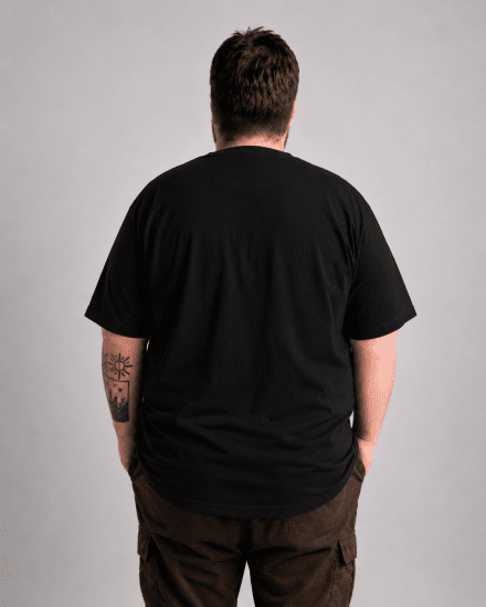 Motley Denim Milan Tričko Čierna - Tričká - Nadrozmerné tričká - 2XL-14XL