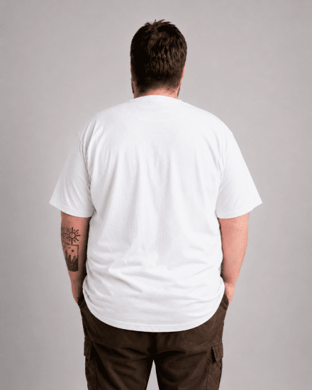 Motley Denim Milan Tričko Biela - Tričká - Nadrozmerné tričká - 2XL-14XL
