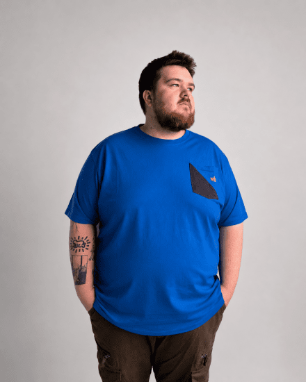 Motley Denim Milan Tričko Kráľovská modrá - Tričká - Nadrozmerné tričká - 2XL-14XL