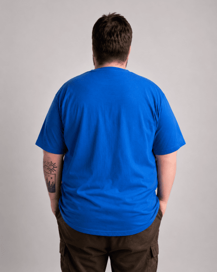 Motley Denim Milan Tričko Kráľovská modrá - Tričká - Nadrozmerné tričká - 2XL-14XL