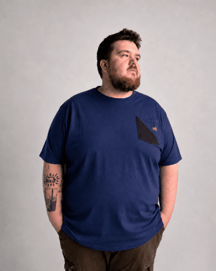 Motley Denim Milan Tričko Tmavé indigo - Tričká - Nadrozmerné tričká - 2XL-14XL