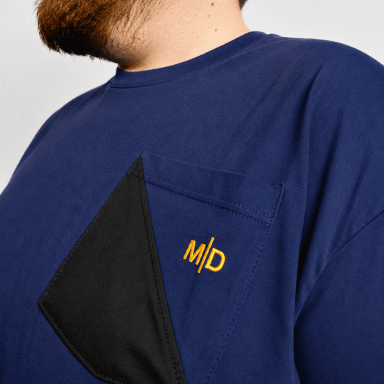 Motley Denim Milan Tričko Tmavé indigo - Tričká - Nadrozmerné tričká - 2XL-14XL