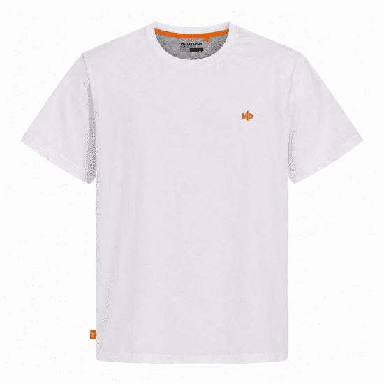 Motley Denim Stockholm T-shirt White - Tričká - Nadrozmerné tričká - 2XL-14XL