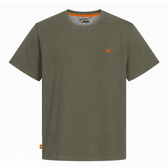Motley Denim Stockholm T-shirt Dark Khaki - Tričká - Nadrozmerné tričká - 2XL-14XL