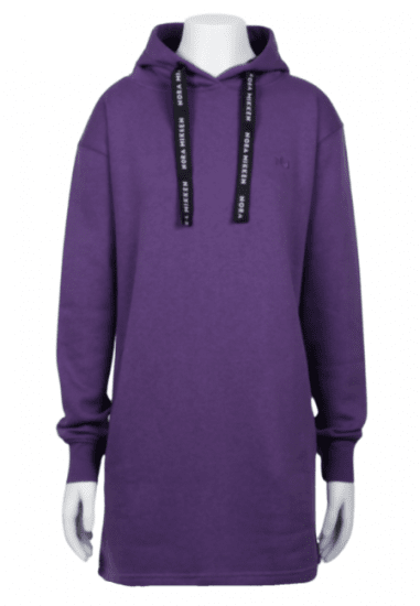 Nora Mikken KRISTINA Long Hoodie Purple - Mikiny & mikiny bez kapucne - 