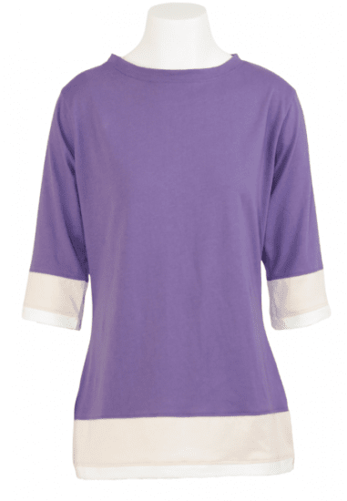 Nora Mikken ANNELI T-Shirt Purple - Tričká - 
