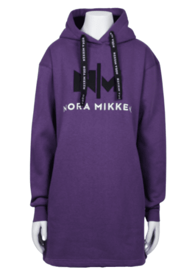 Nora Mikken KADRI Long Hoodie Purple - Mikiny & mikiny bez kapucne - 