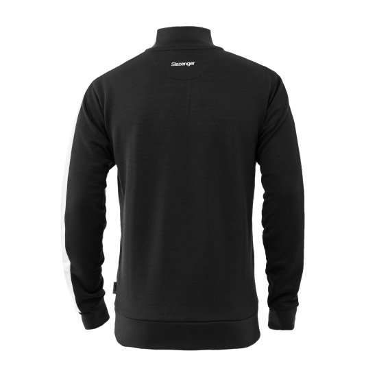 Slazenger Vince track Jacket Black - Mikiny & mikiny bez kapucne - Mikiny & Mikiny s Kapucňou 2XL-12XL