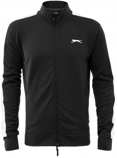 Slazenger Vince track Jacket Black - Mikiny & mikiny bez kapucne - Mikiny & Mikiny s Kapucňou 2XL-12XL