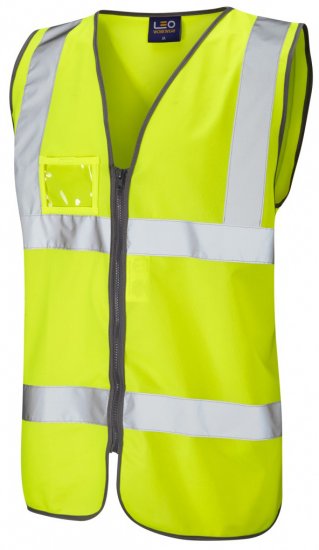 Leo Rumsam Zip Front Waistcoat Hi-Vis Yellow - Pracovné odevy - Pracovné Odevy 3XL-6XL