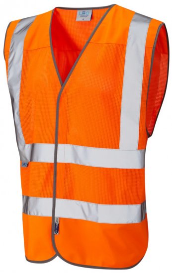Leo Arlington Coolviz Waistcoat Hi-Vis Orange - Pracovné odevy - Pracovné Odevy 3XL-6XL