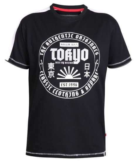 D555 Walton T-shirt Black - Tričká - Nadrozmerné tričká - 2XL-14XL