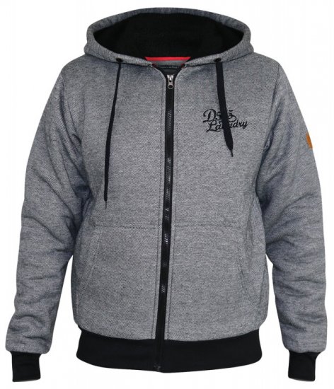 D555 William Sherpa Lined Hoodie - Mikiny & mikiny bez kapucne - Mikiny & Mikiny s Kapucňou 2XL-12XL