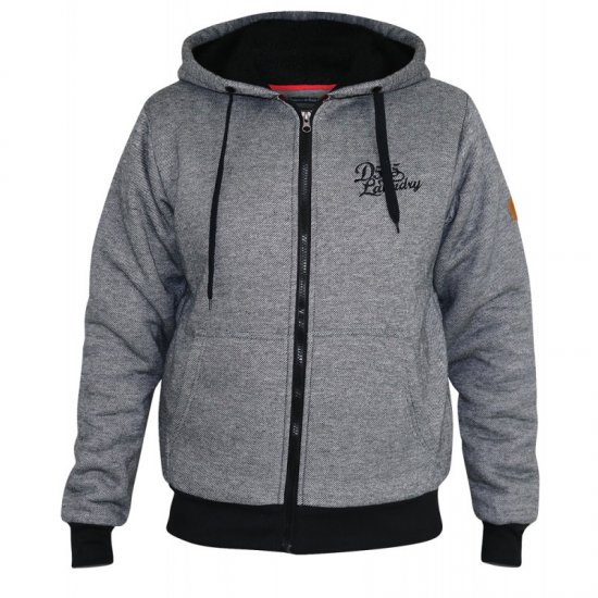 D555 William Sherpa Lined Hoodie - Mikiny & mikiny bez kapucne - Mikiny & Mikiny s Kapucňou 2XL-12XL