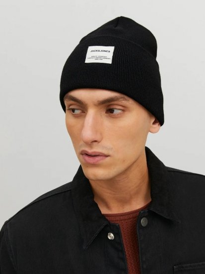 Jack & Jones Long Knit Čiapka Čierna - Čiapky - 