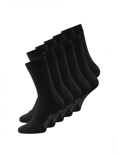 Jack & Jones Jens Ponožky Čierna 10-pack - Spodná bielizeň - Spodné Prádlo 2XL-8XL