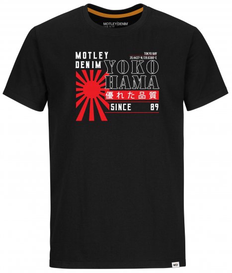 Motley Denim York T-Shirt Black - Tričká - Nadrozmerné tričká - 2XL-14XL