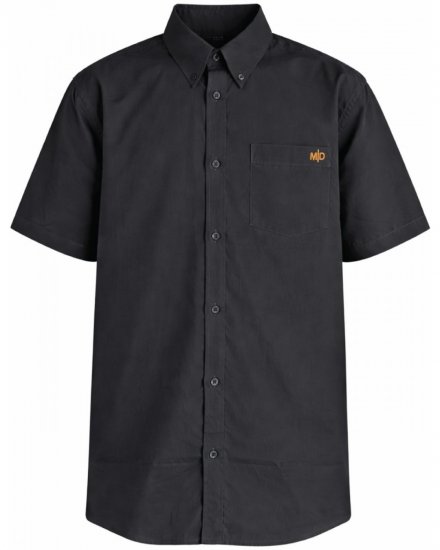 Motley Denim Zagreb Košeľa s krátkym rukávom Antracitová - Košele - Košele 2XL-10XL