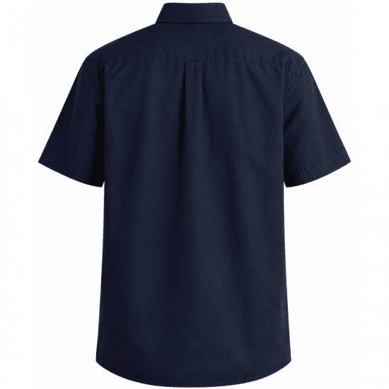 Motley Denim Zagreb Košeľa s krátkym rukávom Tmavomodrá - Košele - Košele 2XL-10XL