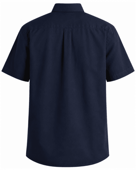 Motley Denim Zagreb Košeľa s krátkym rukávom Tmavomodrá - Košele - Košele 2XL-10XL