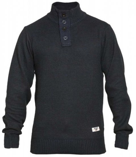 D555 Zane Sweater Navy - Mikiny & mikiny bez kapucne - Mikiny & Mikiny s Kapucňou 2XL-12XL